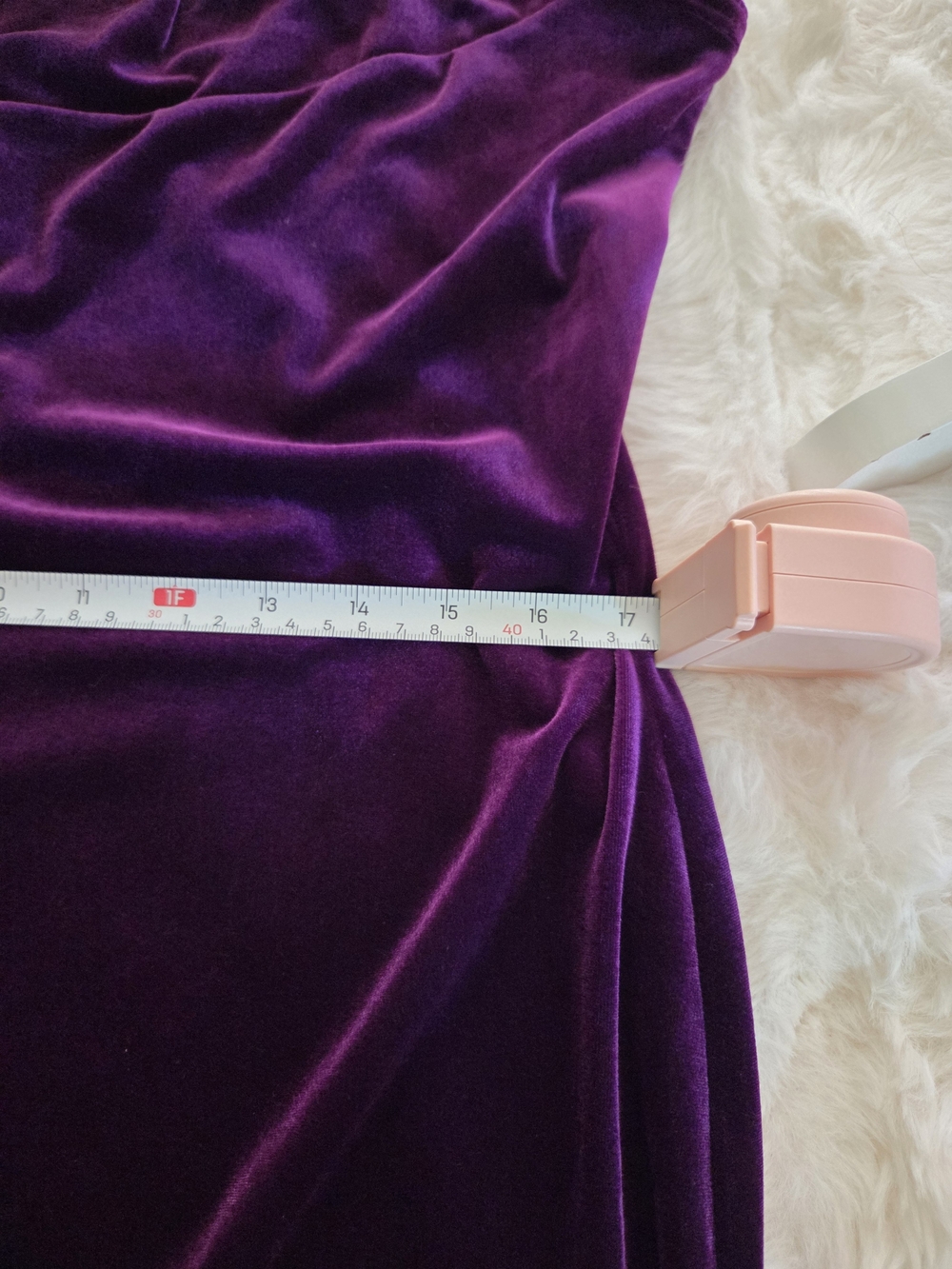 90s Whimigoth Deep Purple Velvet Maxi Worthimgton Dress - Picture 7 of 11